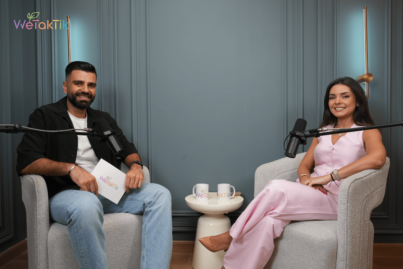 ammar badr and basma abou assaf in wetaktik podcast episode two