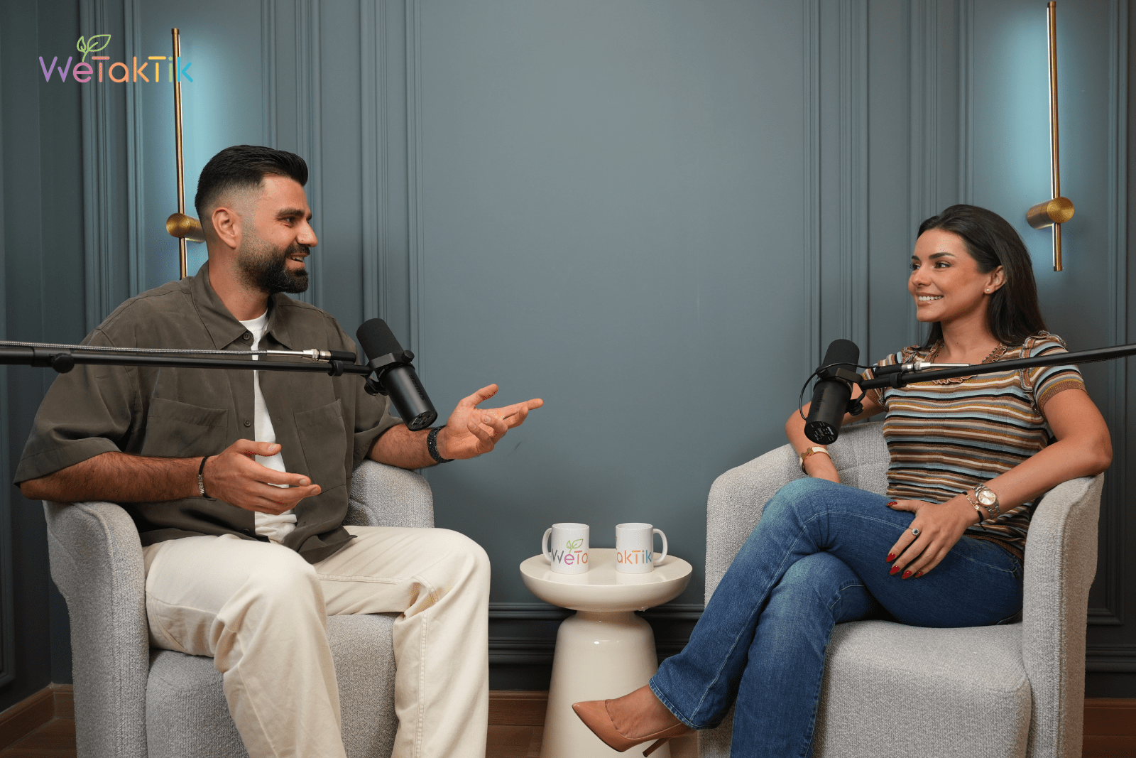 ammar badr and basma abou assaf in wetaktik podcast episode three