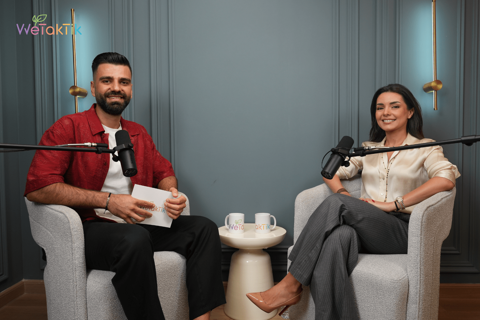 ammar badr and basma abou assaf at wetaktik podcast episode 4