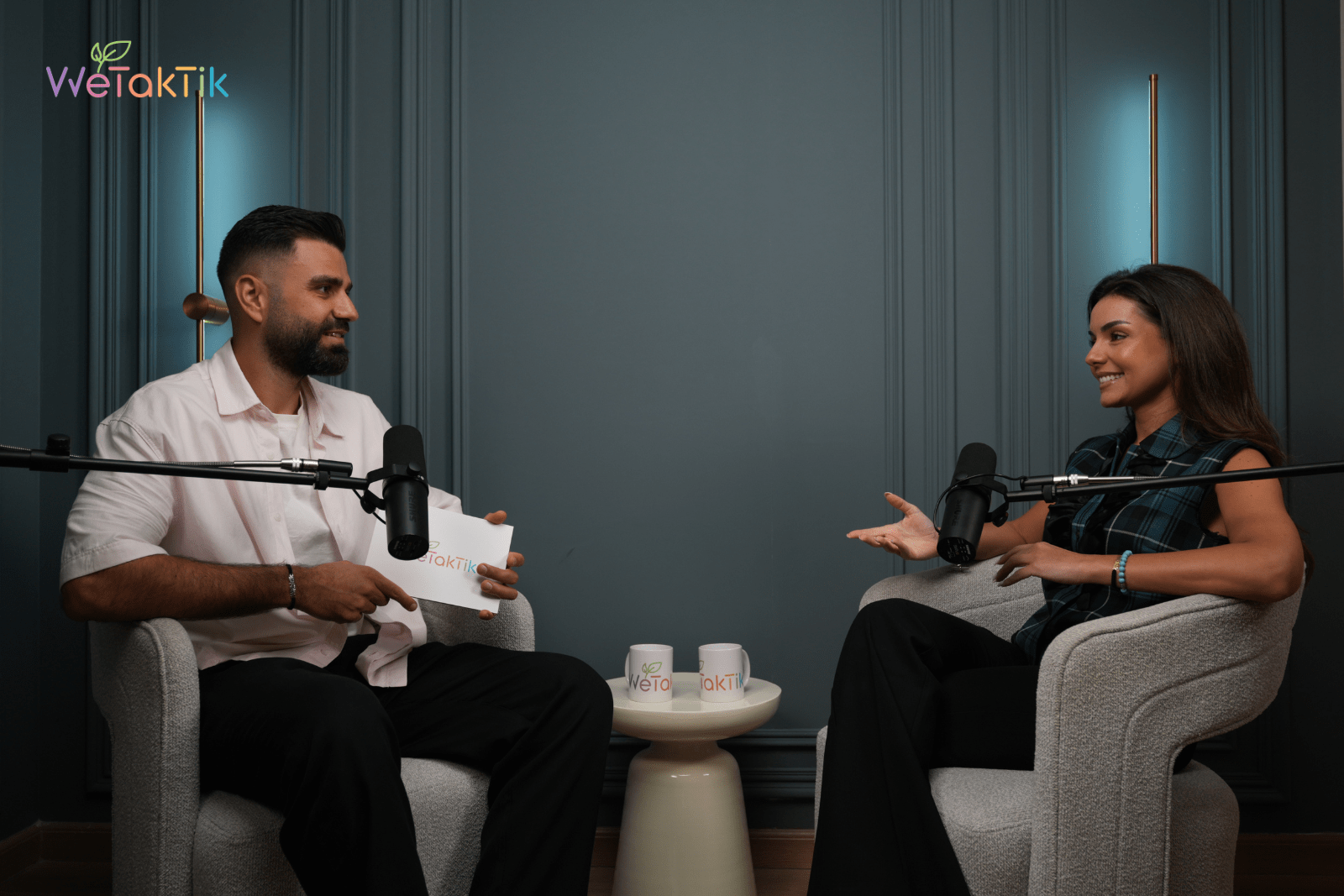 Basma Abou Assaf and Ammar Badr at Wetaktik podcast episode 6