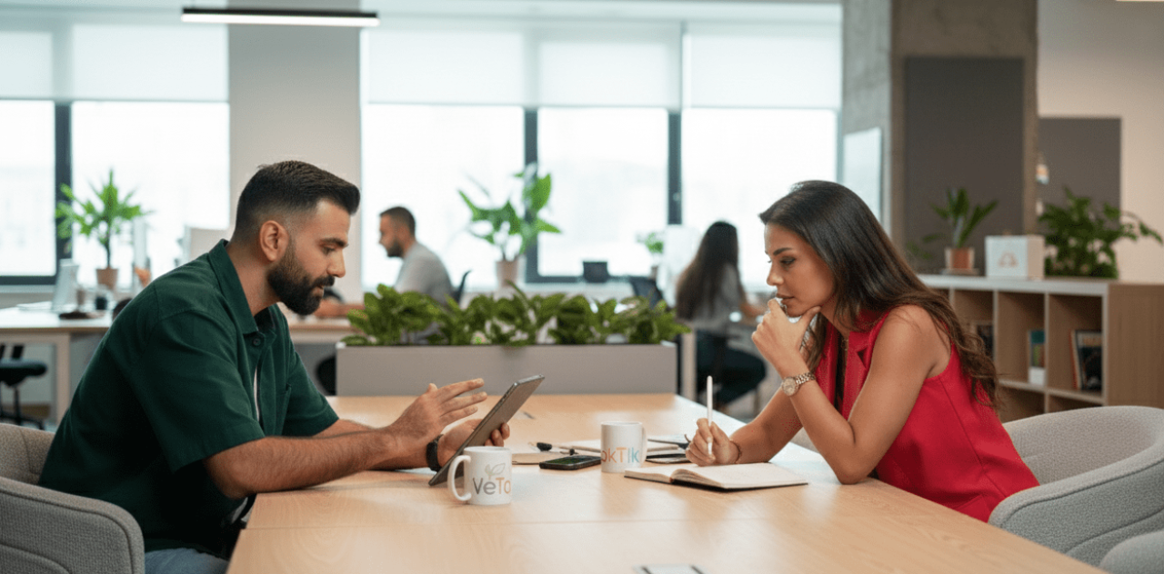ammar badr and basma abou assaf brainstorming ideas