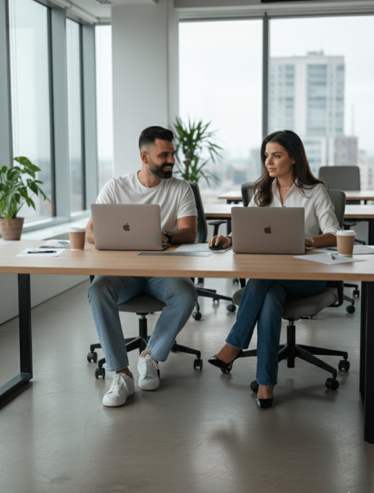 basma abou assaf and ammar badr working together
