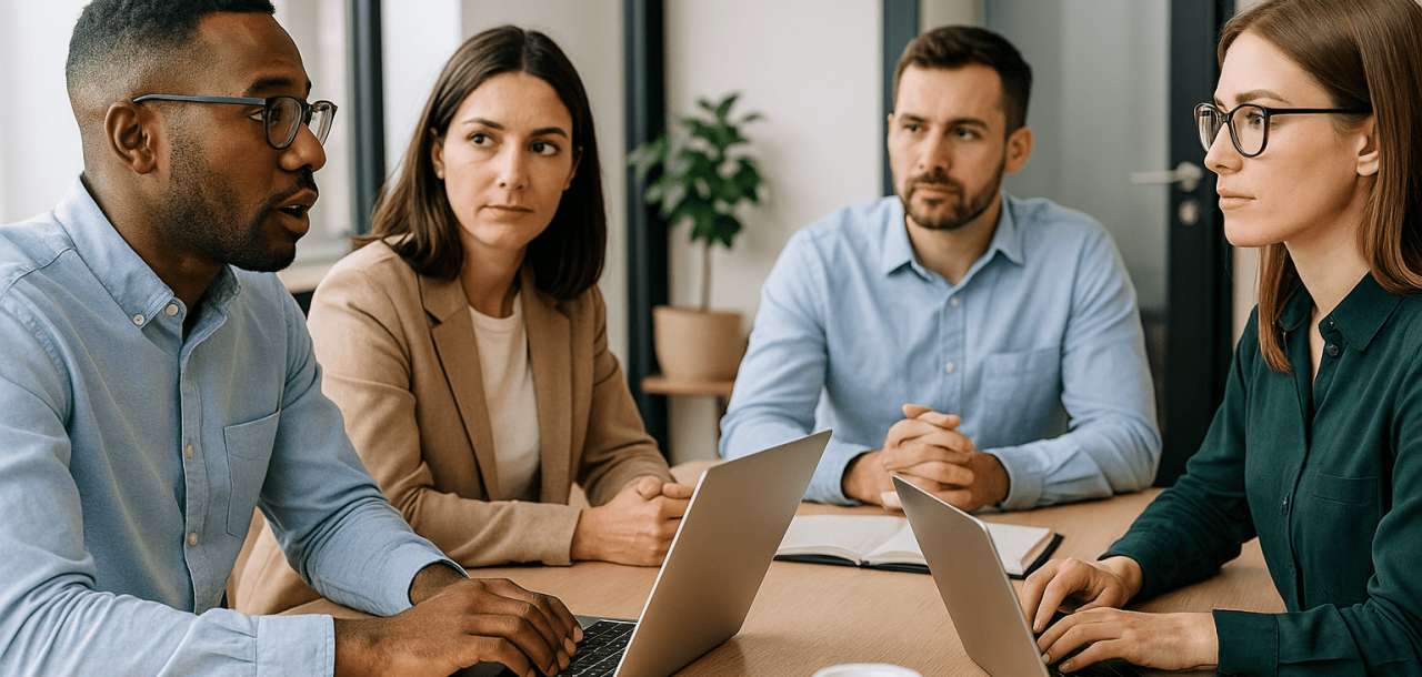 a team choosing the right seo agency